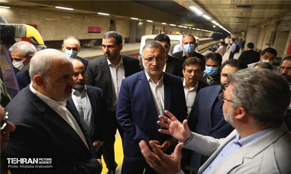 بازدید شهردار تهران از پروژه خط 6 مترو پایتخت