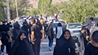 پیمودن مسیر ۲۰ کیلومتری سمیرم تا امام زاده زید بن علی قلعه قدم