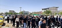 تشییع پیکر جانباز شهید محمد حسین یاوری در گلپایگان