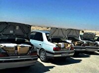 توقیف چهار دستگاه خودرو حامل انواع کالای قاچاق در کاشان