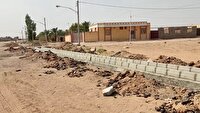 اصلاح ورودی روستای مهرجان خور و بیابانک
