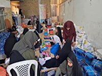 اهدای نوشت افزار به دانش آموزان نیازمند فلاورجانی