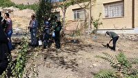 کاشت چند اصله درخت به یاد دانش آموزان شهید حمله رژیم صهیونیستی