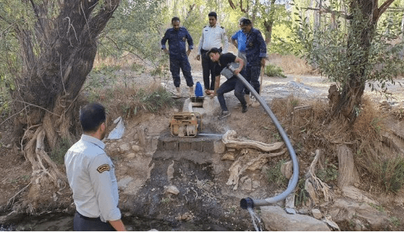 پایان برداشت غیرمجاز آب از رودخانه زرچشمه شهرضا