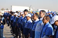 برگزاری صبحگاه مانور سراسری تیم‌های واکنش سریع آب در اصفهان