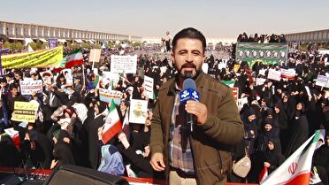 اتحاد اصفهانی‌ها مقابل استکبار در راهپیمایی ۱۳ آبان