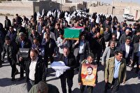 تشییع و خاکسپاری مادر شهید محمد سلیمانی در شهر ورزنه