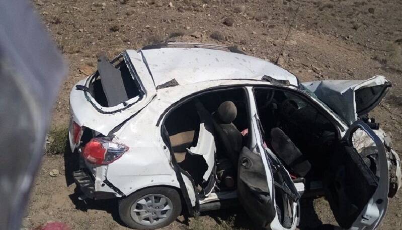 کودک سه‌ساله قربانی واژگونی خودرو کوییک در محور شیراز - اصفهان