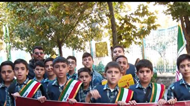 یادی از شهدای دانش آموز  در راهپیمایی ۱۳ آبان