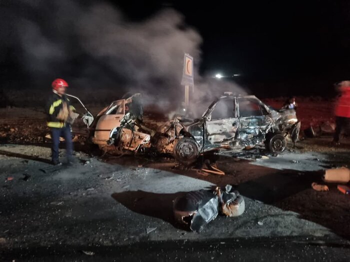 تصادف خونین در محور دهاقان - بروجن