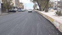 آسفالت ریزی خیابان‌های بویین میاندشت