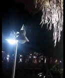 بارش باران شبانه در شهر اصفهان