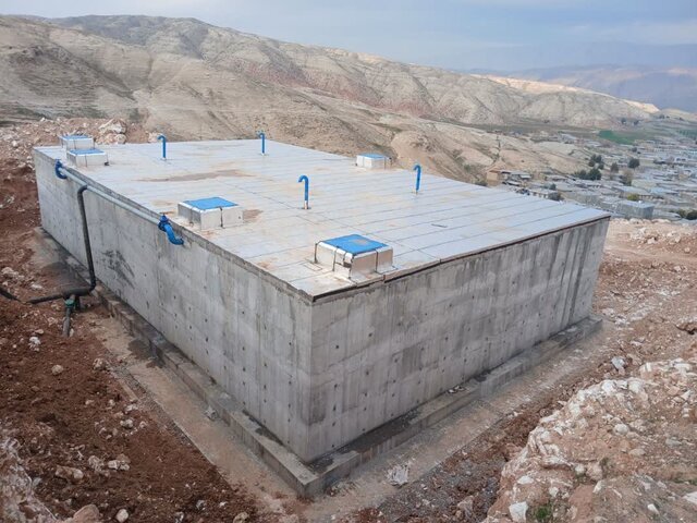 بهره برداری از مخزن هزار مترمکعبی شهر افوس