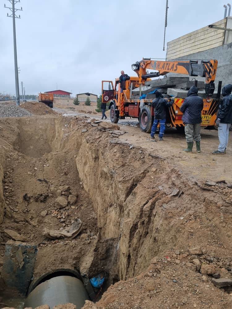 پایان عملیات اصلاح و تعمیر خط انتقال فاضلاب شرق اصفهان