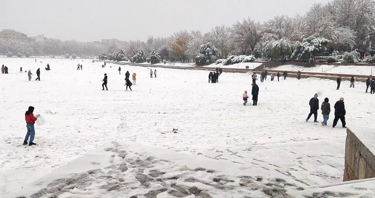 دانه‌های سفید برف به نصف جهان هم رسید