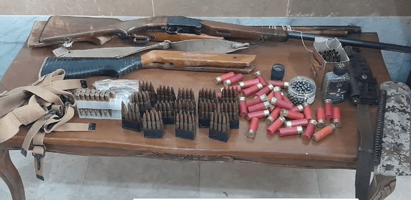 کشف سلاح و گوشت شکار در حاشیه پارک ملی قمیشلو