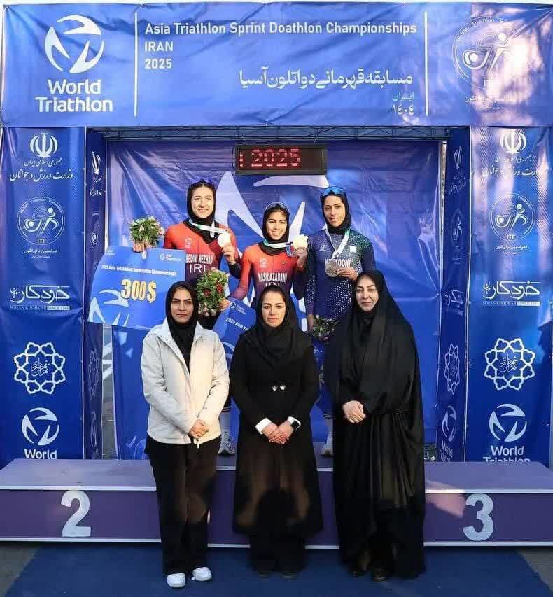 درخشش ورزشکار اصفهانی در رقابت‌های دواتلون قهرمانی آسیا