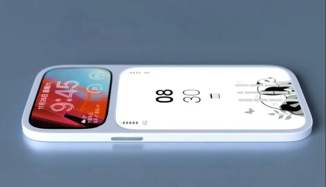 این گوشی مفهومی دو نمایشگر جلویی دارد!