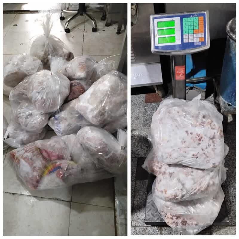 کشف سردخانه غیرمجاز نگهداری مواد پروتئینی در تیران و کرون