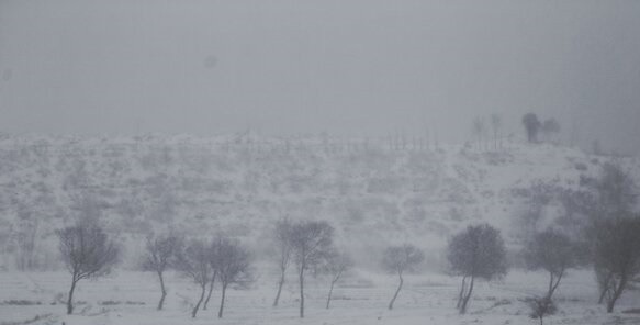 ادامه برف و کولاک در غرب و جنوب اصفهان