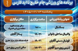 رقابت های داغ ورزشی در المپیاد ورزشی خلیج تا ابد فارس کیش