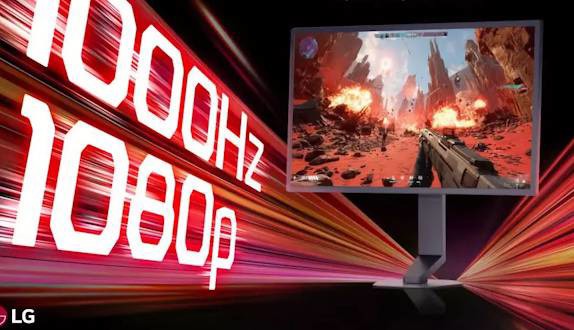 ال‌جی اولین مانیتور گیمینگ ۱۰۰۰ هرتزی دنیا با وضوح Full HD را معرفی کرد