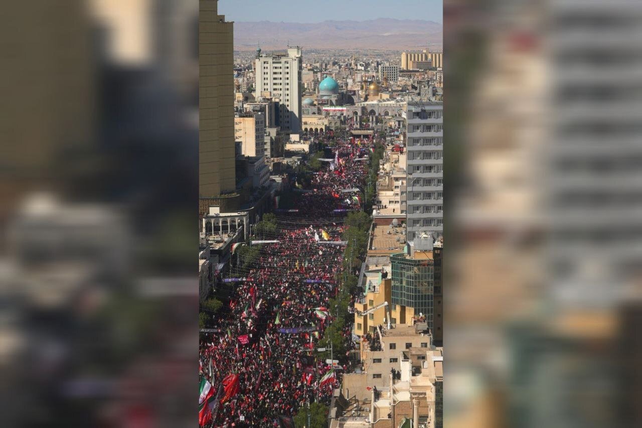 فریاد خونخواهی رهبر شهید انقلاب در مشهد