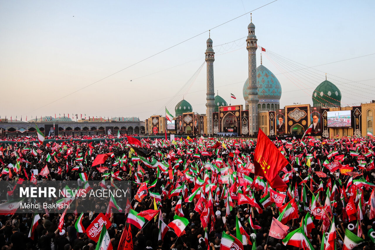 جایی میان پرچم‌ها و اشک‌ها؛ جمکران روایت یک وداع شد