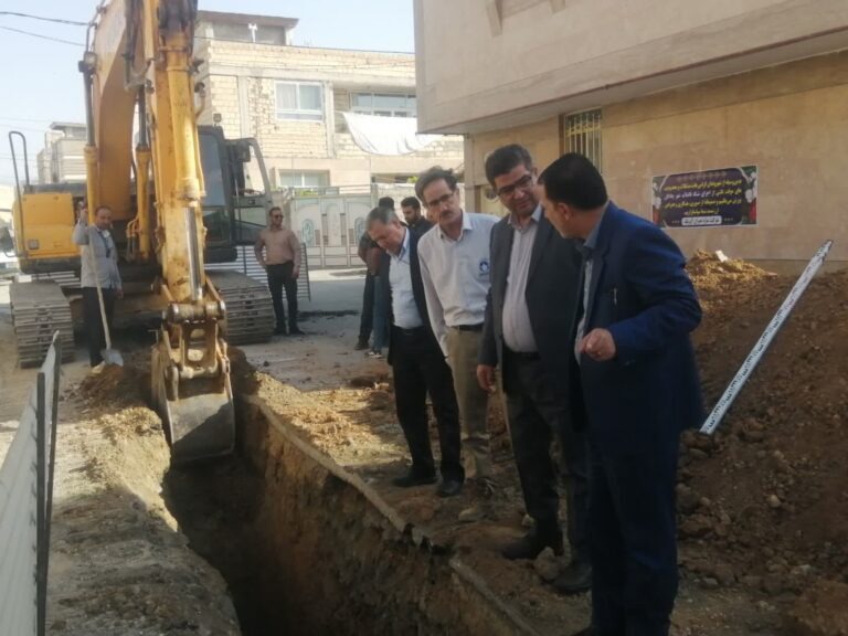 اجرای شبکه جمع آوری فاضلاب در چادگان به نیمه رسید
