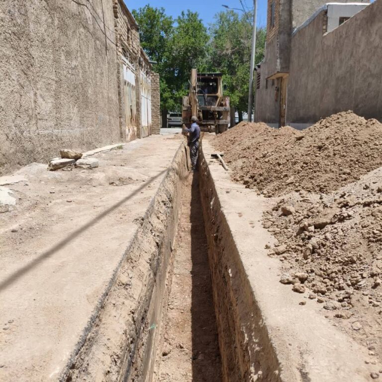 پایان عملیات اصلاح شبکه توزیع آب روستای بروزاد مبارکه