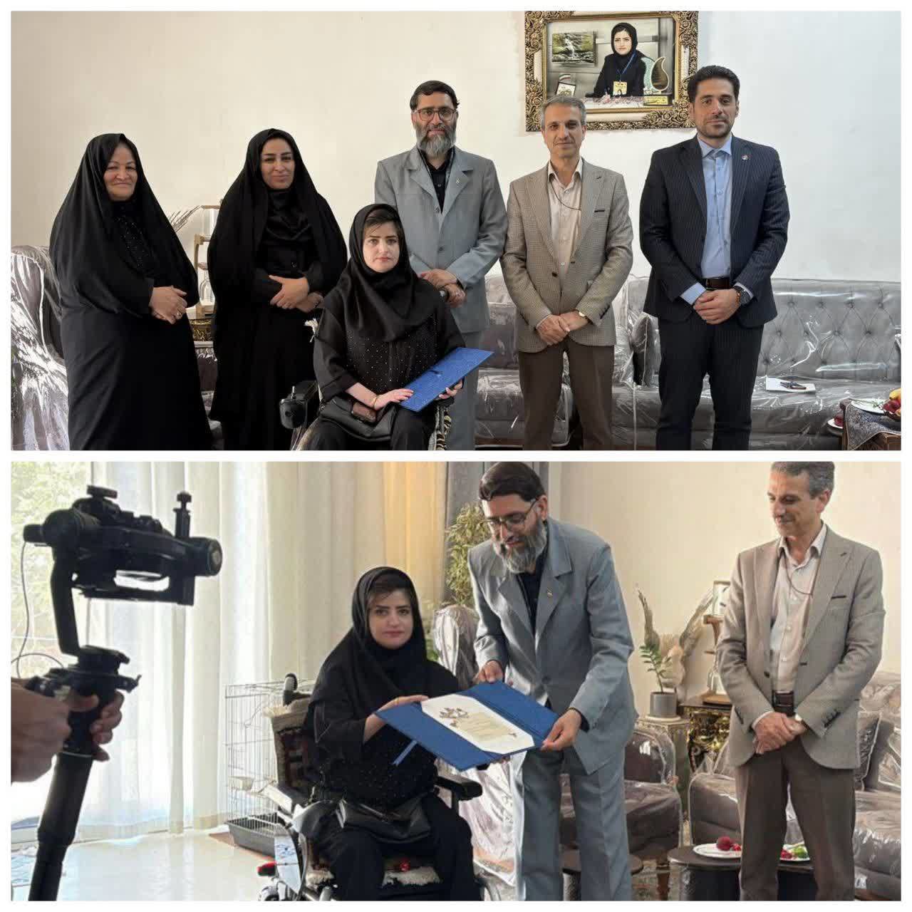 تجلیل مشاوره وزیر فرهنگ ازخبرنگار توانخواه در سمیرم