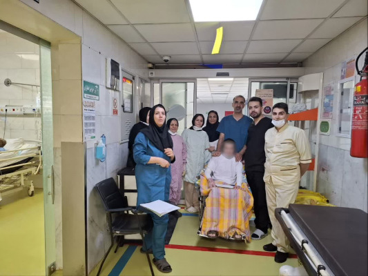 ترخیص جوان ۱۸ ساله با ۸۵ درصد سوختگی